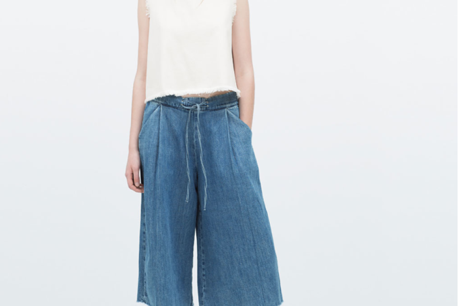 Zara Denim Culottes