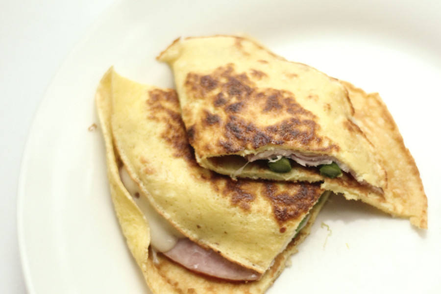 Crepes with Ham, Cheese & Asparagus | RoastedMontreal.com